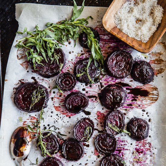 Roasted Beets w Tarragon & Balsamic