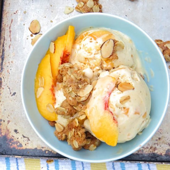 Honeyed Peach Ice Cream