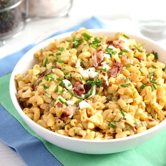 Creamy Deviled Egg Pasta Salad