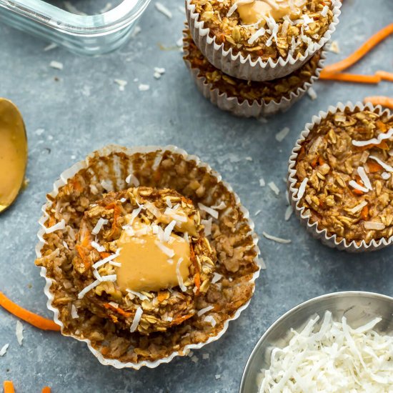 Meal Prep Carrot Cake Oatmeal Cups