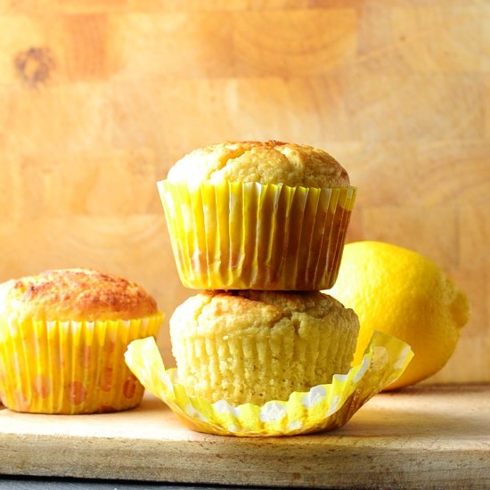 Lemon Marzipan Muffins