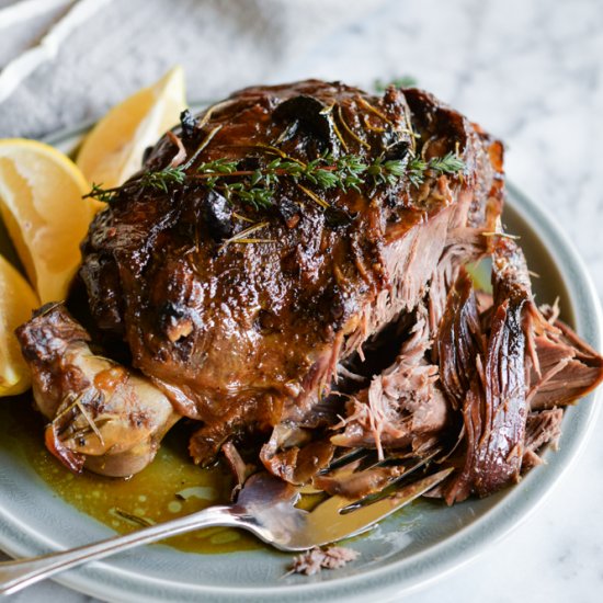 Slow Roasted Leg of Lamb