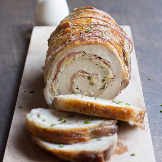 Lemon and Prosciutto-Stuffed Pork