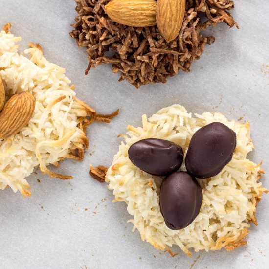 Vegan Coconut Nest Cookies