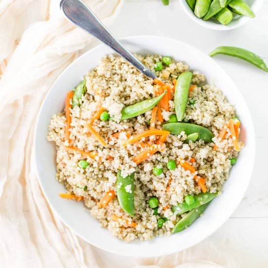 Vegetable fried quinoa