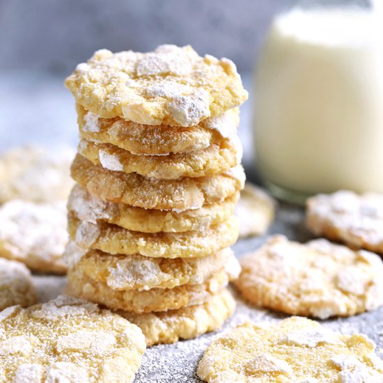 Meyer Lemon Crinkle Cookies