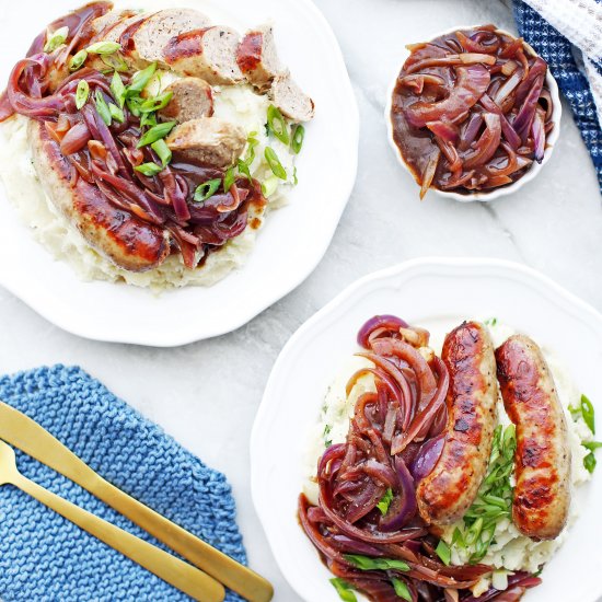 Instant Pot Bangers and Mash