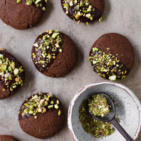 Chocolate Pistachio Cookies