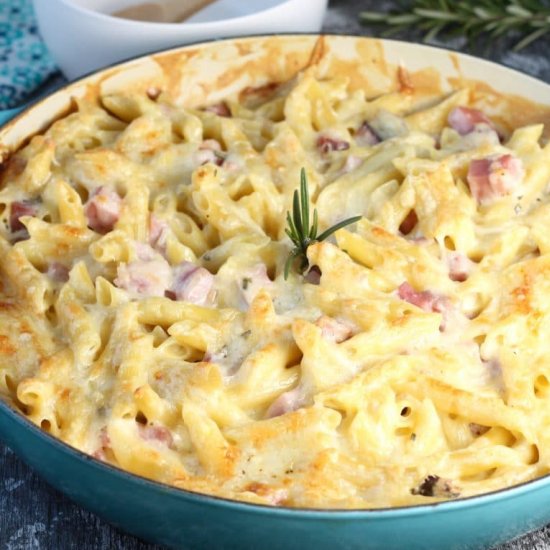 Baked Ham Penne Pasta