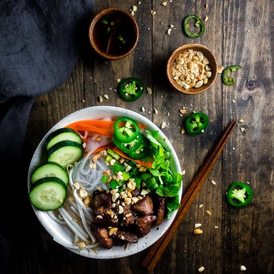 Vietnamese Pork Noodle Bowl