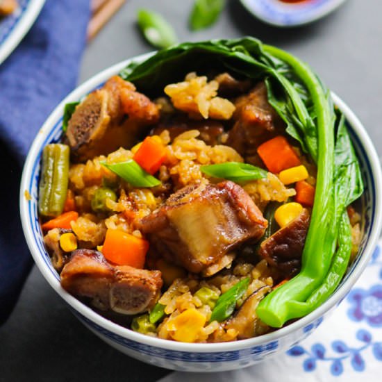 Easy Chinese Pork Rib Rice Bowl