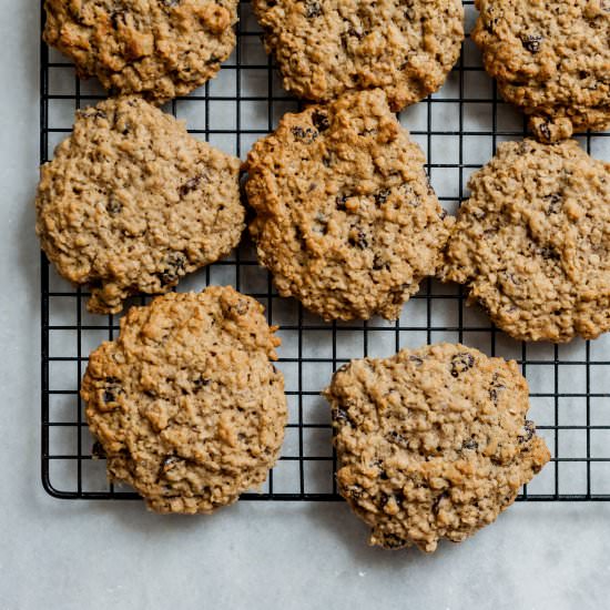 Biodynamic Apple Cinnamon Oat Cookies