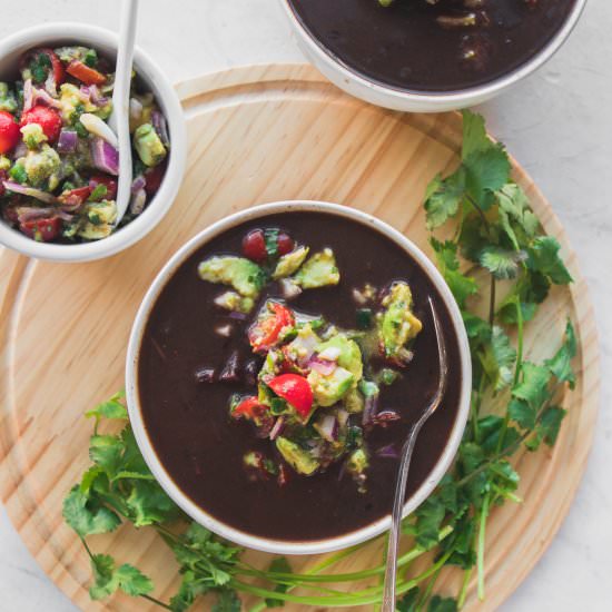 Instant Pot Black Bean Soup