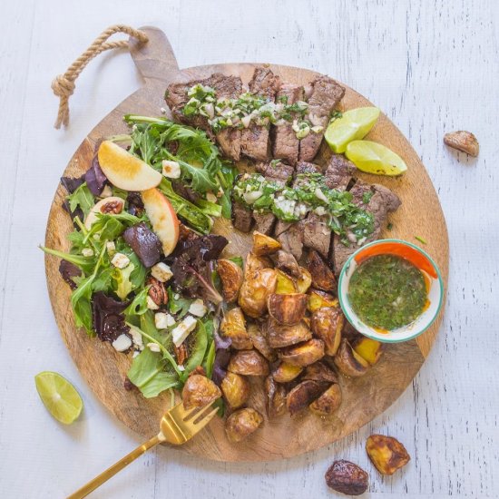 Chimichurri Steak and Potato Dinner