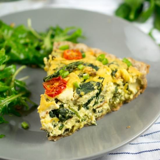 Veggie Tofu Quiche