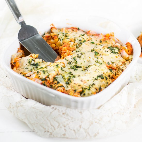 Chicken Parmesan casserole