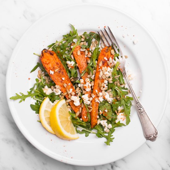 Arugula and Roasted Carrot Salad