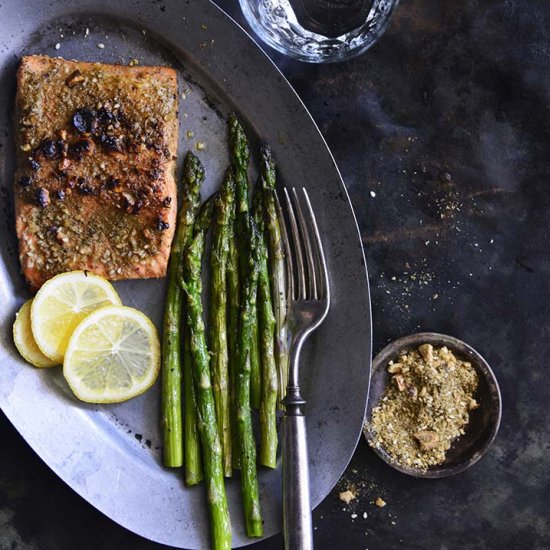 Dukkah-Crusted Blackened Salmon