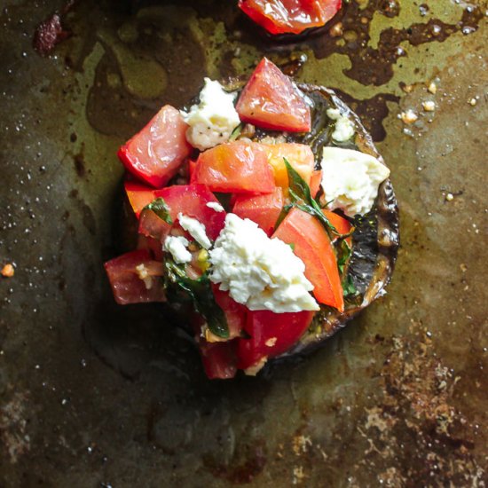 Bruschetta Stuffed Portobellos