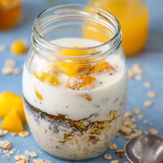 coconut mango overnight oats