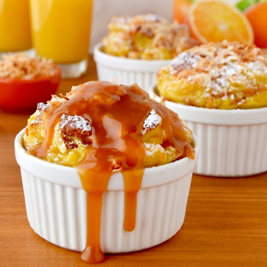 Tropical Brioche Bread Pudding