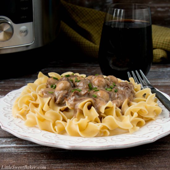 Instant Pot Beef Stroganoff