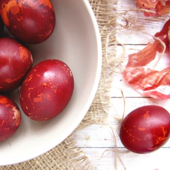 How To Dye Eggs With Onion Skins