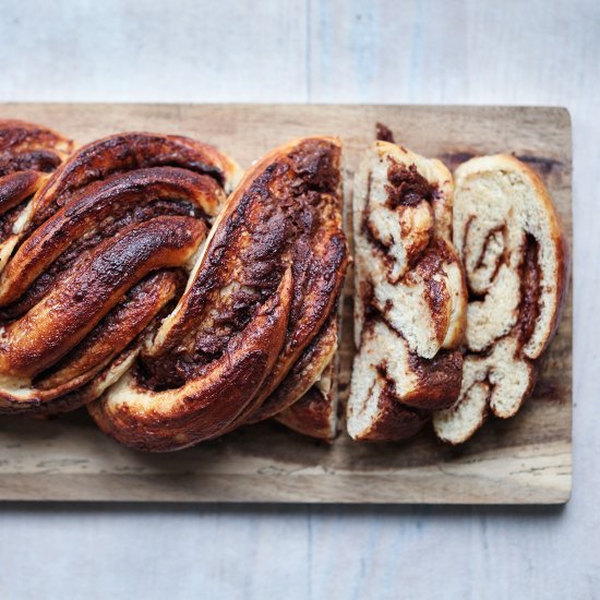 nutella braided bread