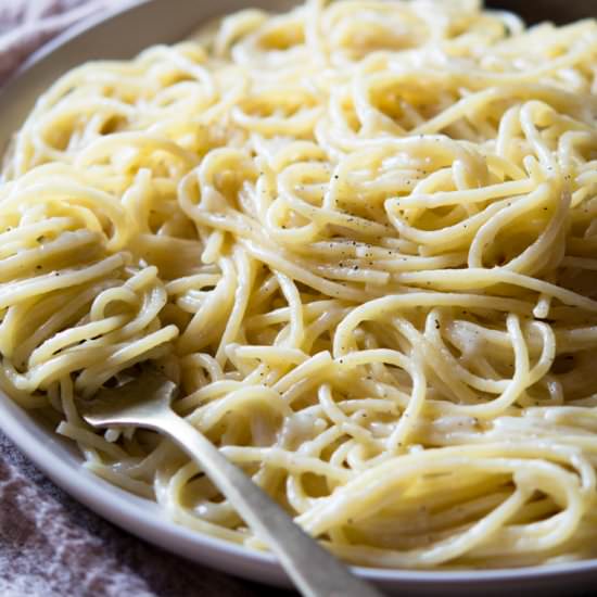 White truffle cacio e pepe