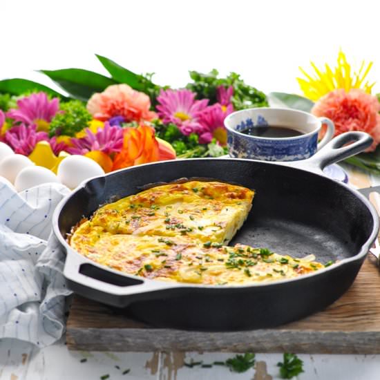 Cheddar and Chive Frittata