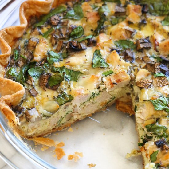 Lighter Chicken Quiche