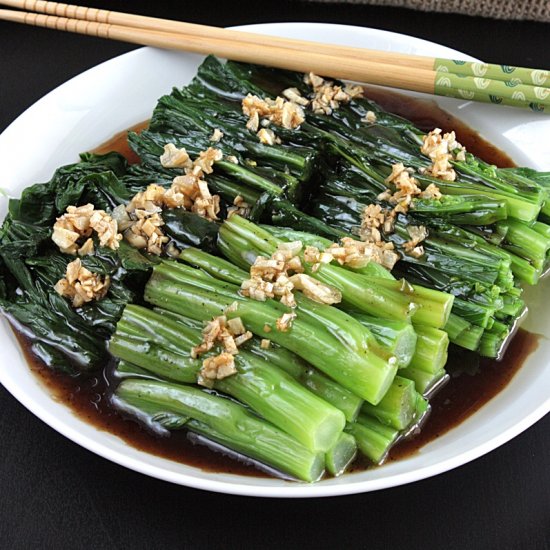 yu choi oyster sauce stir fry