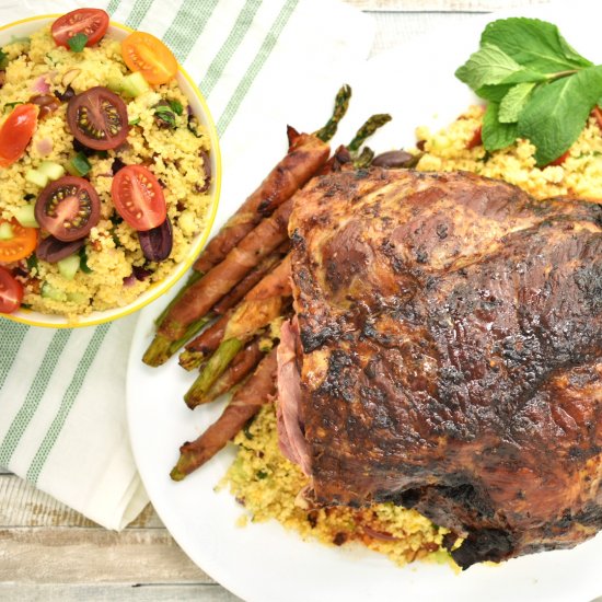 Harissa Rubbed Leg of Lamb