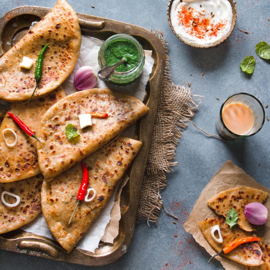 Mint Aloo Paratha