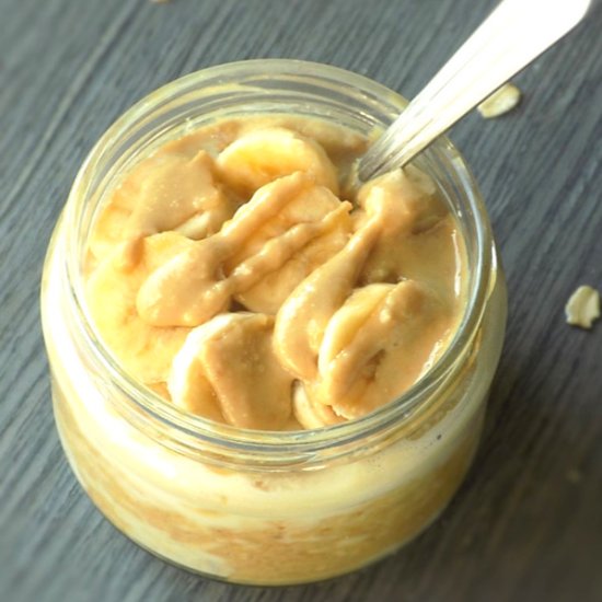 Peanut Butter Banana Overnight Oats