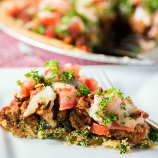 Italian Spinach Beef Pie