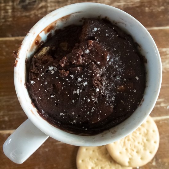 Chocolate & coffee mug cake