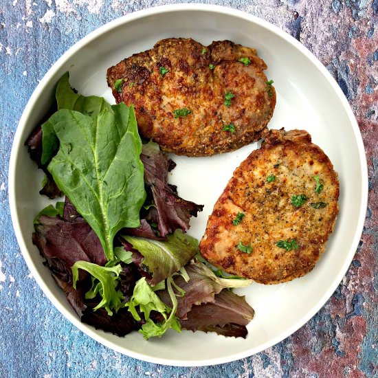 Air Fryer Fried Pork Chops