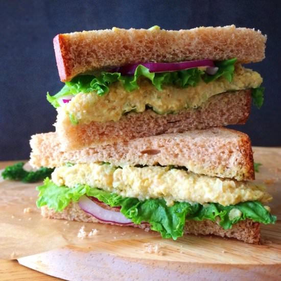 Vegan Chickpea Sandwich