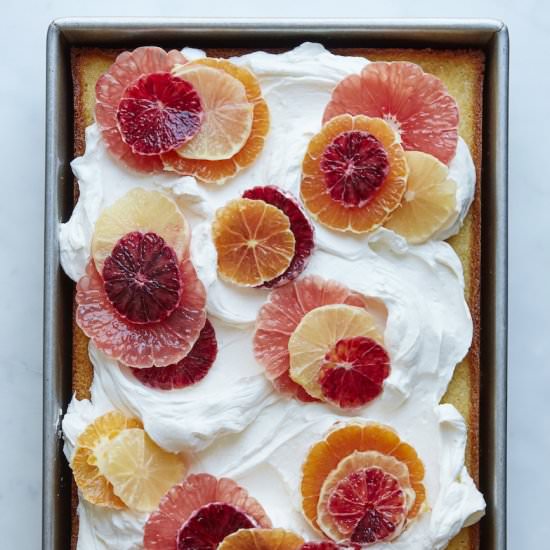 Citrus Sheet Cake