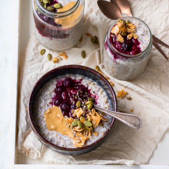 Buckwheat Bircher Breakfast Jars