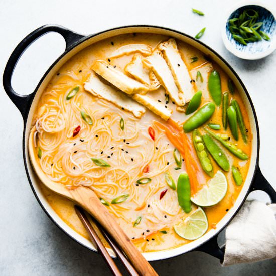 Hot & Sour Coconut Noodle Soup