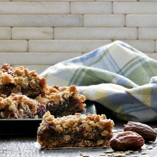 Gluten free Maple Date Bars