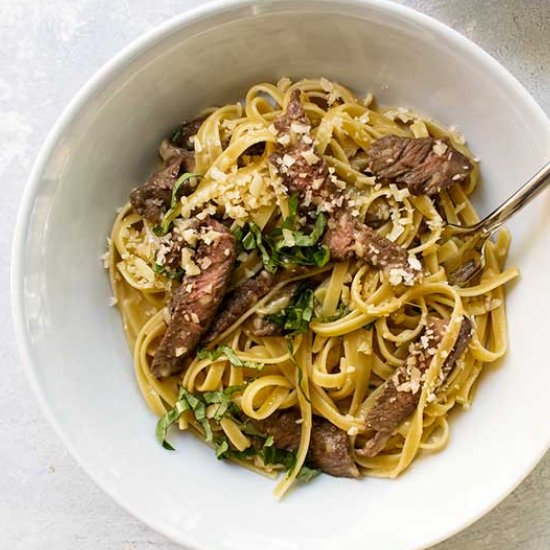 Steak Carbonara