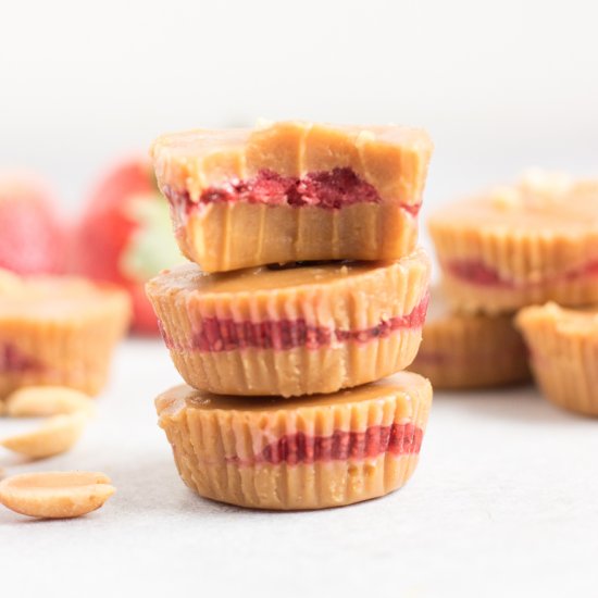 PB + J Fudge Cups