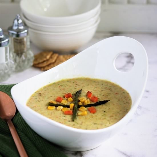 Creamy Spring Vegetable Soup