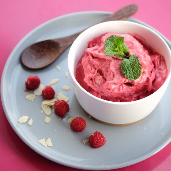 Raspberry Mint Sorbet