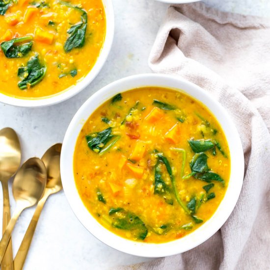 Instant Pot Golden Lentil Soup