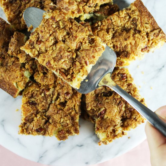 Pecan coffee cake