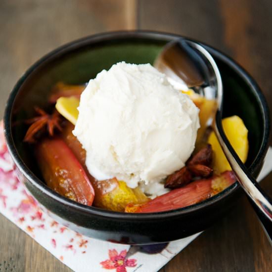 Braised Rhubarb